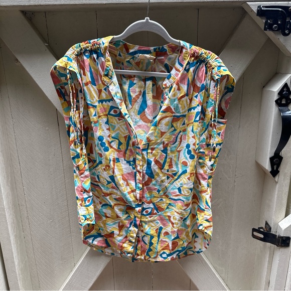 Anthropologie Small Top Artwork Of Danielle Kroll free People sezane - Picture 4 of 9